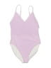 Carve Designs Chevron-herringbone Pink One Piece Swimsuit Size S - photo 1