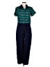 Unbranded 100% Cotton Color Block Teal Jumpsuit Size L - photo 1