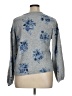 Penelope Rose Floral Gray Pullover Sweater Size XL - photo 2