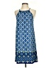 Max Studio Print Blue Casual Dress Size XS - photo 1