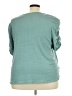 Max Studio Teal Short Sleeve Top Size 3X - photo 2