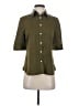 FRAME 100% Silk Solid Green 3/4 Sleeve Silk Top Size XS - photo 1