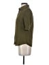 FRAME 100% Silk Solid Green 3/4 Sleeve Silk Top Size XS - photo 5