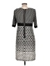 Gabby Skye Houndstooth Gray Casual Dress Size 10 - photo 2