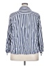 Alexander Jordan 100% Rayon Stripes Blue 3/4 Sleeve Button-Down Shirt Size 3X - photo 2