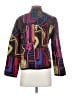 Chico's 100% Cotton Graphic Purple Jacket Size Sm (0) - photo 2