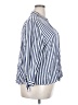 Alexander Jordan 100% Rayon Stripes Blue 3/4 Sleeve Button-Down Shirt Size 3X - photo 4