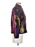 Chico's 100% Cotton Graphic Purple Jacket Size Sm (0) - photo 4