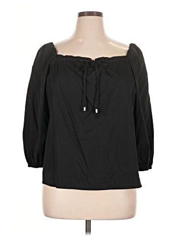 Elizabeth and James 3/4 Sleeve Blouse (view 1)