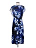 Connected Apparel Floral Blue Cocktail Dress Size 4 - photo 2