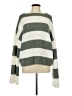 Unbranded 100% Polyester Stripes Green Pullover Sweater Size L - photo 1