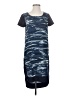 ALLSAINTS Spitalfields 100% Polyester Graphic Blue Casual Dress Size 0 - photo 1