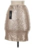 Lulus 100% Polyester Metallic Silver Gold Formal Skirt Size S - photo 2