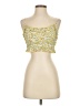 Simplee Yellow Sleeveless Blouse Size S - photo 1