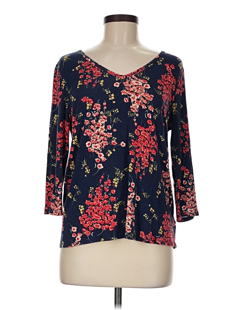 Pre-owned Papermoon 3/4 Sleeve Blouse In Blue