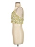 Simplee Yellow Sleeveless Blouse Size S - photo 5