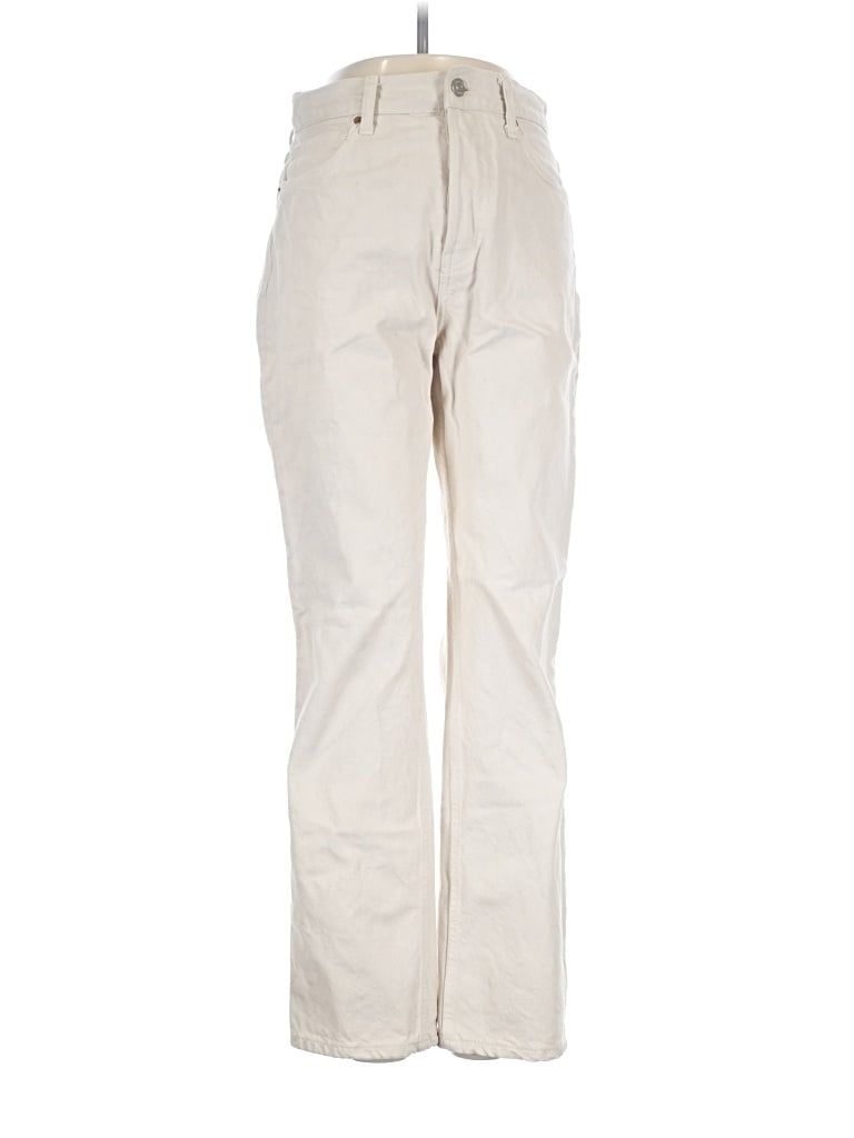 Pre-owned Reformation Jeans Jeans In Ivory