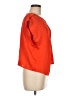 Ann Taylor 100% Polyester Orange Short Sleeve Top Size M - photo 4