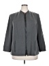 Kasper A.S.L. 100% Polyurethane Gray Jacket Size 18 - photo 1