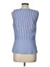 Talbots 100% Cotton Blue Sleeveless Blouse Size 10 - photo 2