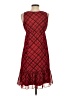 The Limited 100% Polyester Argyle Red Casual Dress Size XS - photo 2