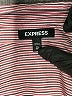 Express Stripes Burgundy 3/4 Sleeve Blouse Size XS - photo 4