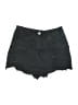 Shein Hearts Black Denim Shorts Size L - photo 1