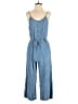 Be Cool Solid Blue Jumpsuit Size M - photo 1