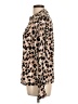 Calvin Klein Animal Print Brown Long Sleeve Blouse Size L - photo 5