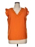 Zaful Orange Sleeveless Blouse Size XL (estimated) - photo 1