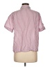 Eberjey Stripes Pink Short Sleeve Button-Down Shirt Size M - photo 2