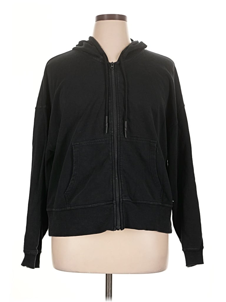Pre-owned Joylab Zip Up Hoodie In Black