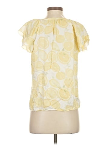 Ecru Short Sleeve Blouse (view 2)