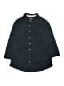 Lands' End 100% Cotton Solid Blue 3/4 Sleeve Button-Down Shirt Size 10 - 12 - photo 1