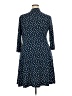 Leota Polka Dots Blue Casual Dress Size XXL - photo 2