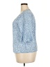 Unbranded 100% Polyester Blue 3/4 Sleeve Blouse Size XXL - photo 5
