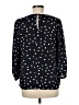 Les Serein 100% Polyester Polka Dots Black 3/4 Sleeve Blouse Size M - photo 2