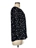 Les Serein 100% Polyester Polka Dots Black 3/4 Sleeve Blouse Size M - photo 4
