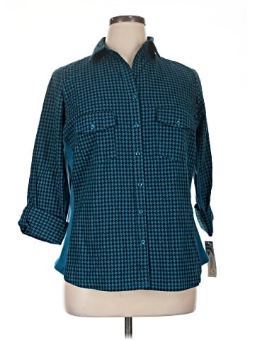 Zac & Rachel 3/4 Sleeve Button-Down Shirt (view 1)