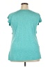 Rafaella Teal Short Sleeve Top Size XXL - photo 2