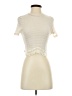 Shein Ivory Short Sleeve Turtleneck Size S - photo 1