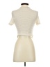 Shein Ivory Short Sleeve Turtleneck Size S - photo 2