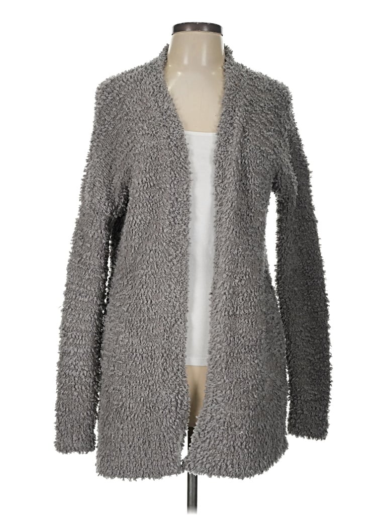 Pre-owned Hollister Cardigan Sweater In Gray