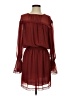 M.S.S.P. 100% Polyester Solid Burgundy Casual Dress Size M - photo 1
