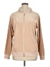 White Mark Solid Tan Zip Up Hoodie Size 1X - photo 1