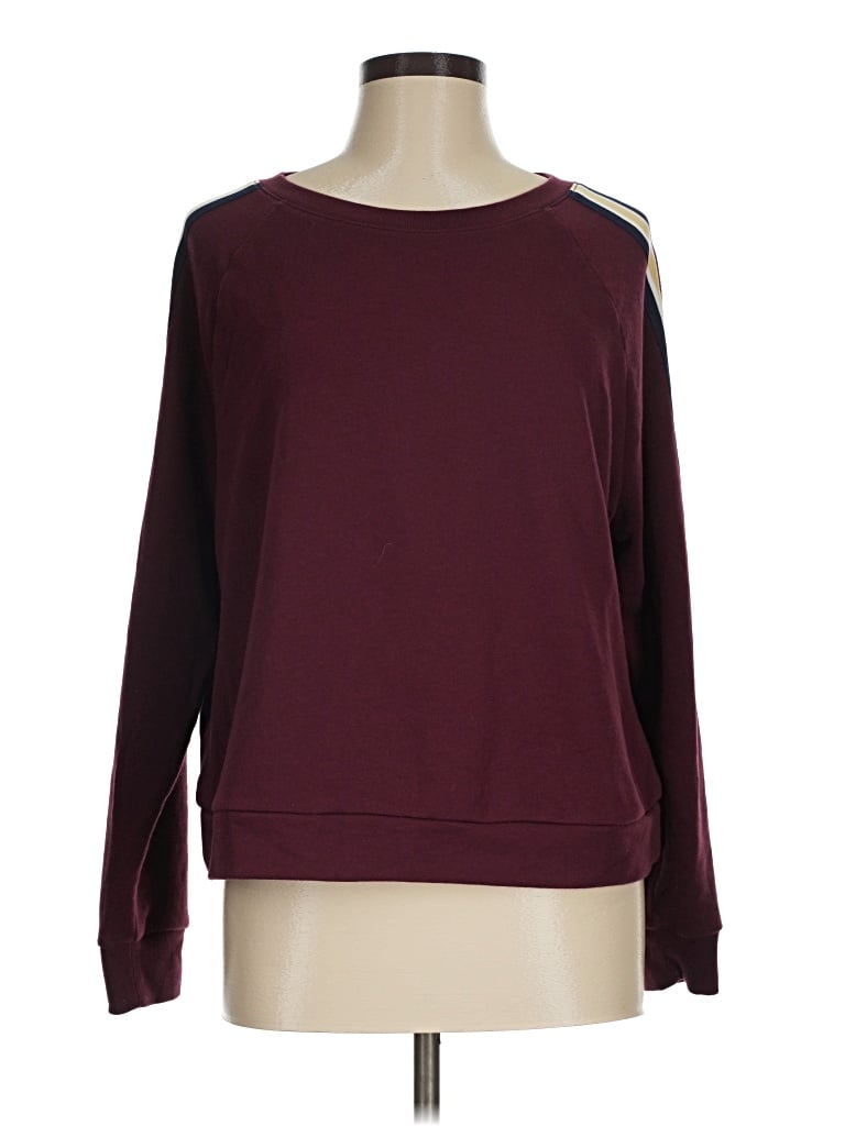 Pre-owned Lou & Grey Sweatshirt In Burgundy