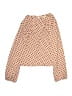 Zara Polka Dots Orange Long Sleeve Blouse Size 13 - 14 - photo 1