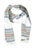 Lands' End 100% Polyester Plaid White Blue Scarf One size - photo 1