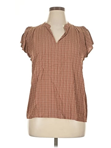 Ann Taylor LOFT Outlet Short Sleeve Blouse (view 1)