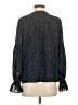 Ann Taylor LOFT 100% Polyester Polka Dots Black Long Sleeve Blouse Size S - photo 2
